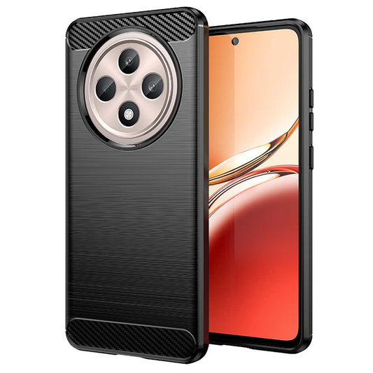 Funda para Oppo Reno12 FS 5G / Reno12 FS 4G / Reno12 F 4G / Reno12 F, Techsuit, Carbono, Negra