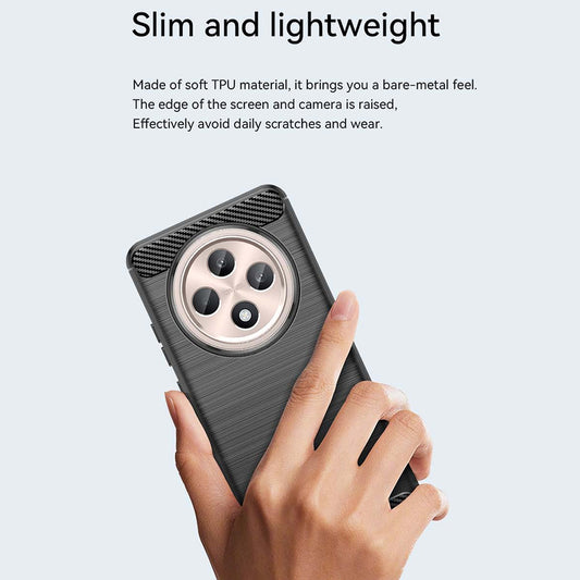 Funda para Oppo Reno12 FS 5G / Reno12 FS 4G / Reno12 F 4G / Reno12 F, Techsuit, Carbono, Negra