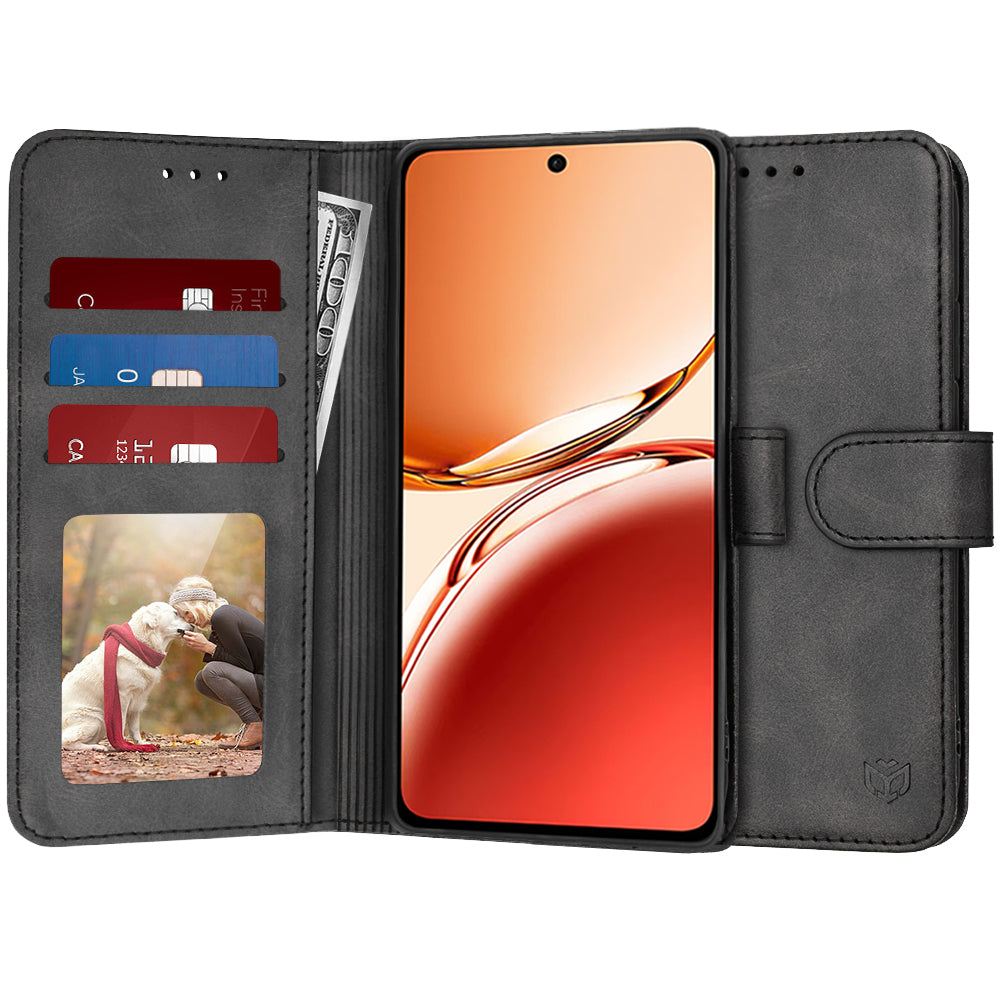 Funda para Oppo Reno12 FS 5G / Reno12 FS 4G / Reno12 F 4G / Reno12 F, Techsuit, Diary Book, Negra