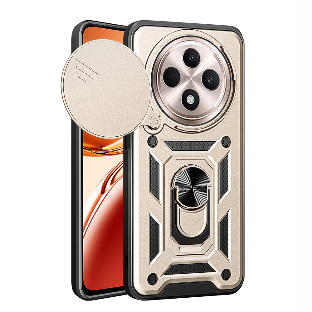 Case for Oppo Reno12 FS 5G / Reno12 FS 4G / Reno12 F 4G / Reno12 F, Techsuit, CamShield, Gold