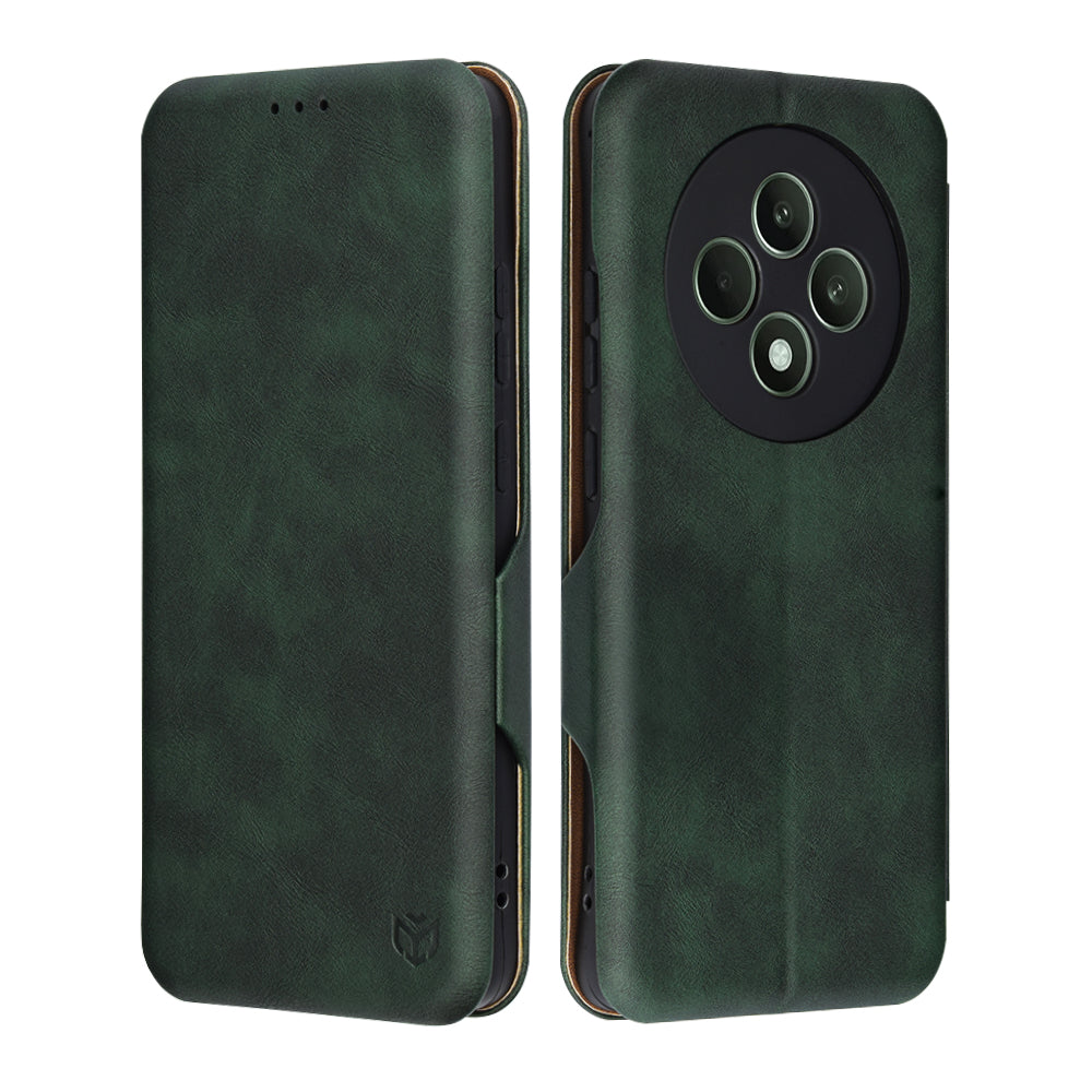 Funda para Oppo Reno12 FS 5G / Reno12 FS 4G / Reno12 F 4G / Reno12 F, Techsuit, Safe Wallet Plus, Verde