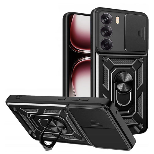 Funda para Oppo Reno12 Pro, Techsuit, CamShield, Negra