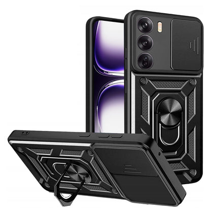 Funda para Oppo Reno12, Techsuit, CamShield, Negra