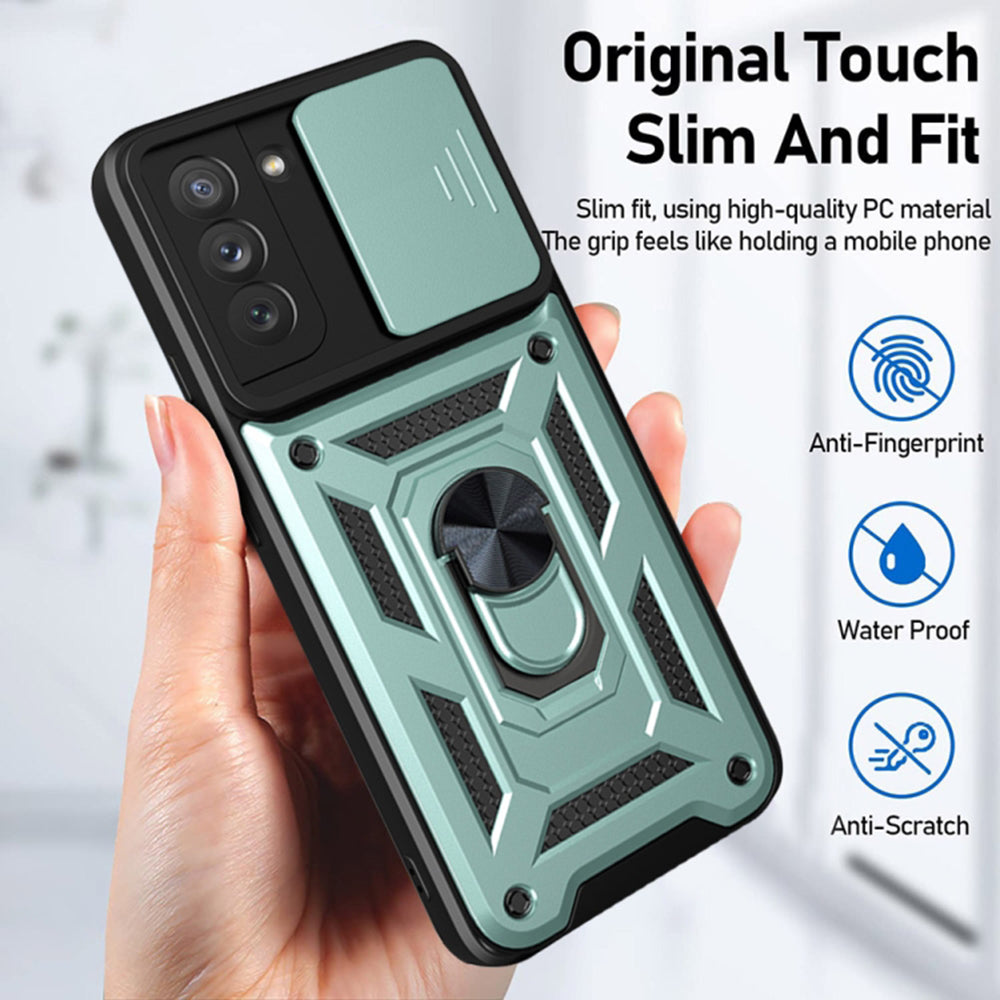 Funda para Oppo Reno12, Techsuit, CamShield, Negra