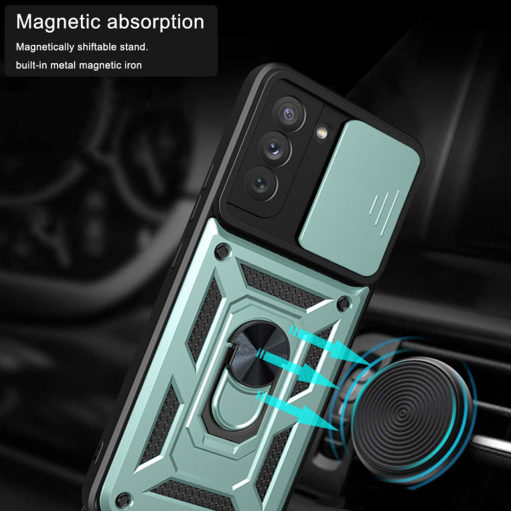 Funda para Oppo Reno12, Techsuit, CamShield, Negra
