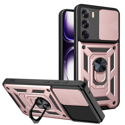 Funda para Oppo Reno12, Techsuit, CamShield, Rosa