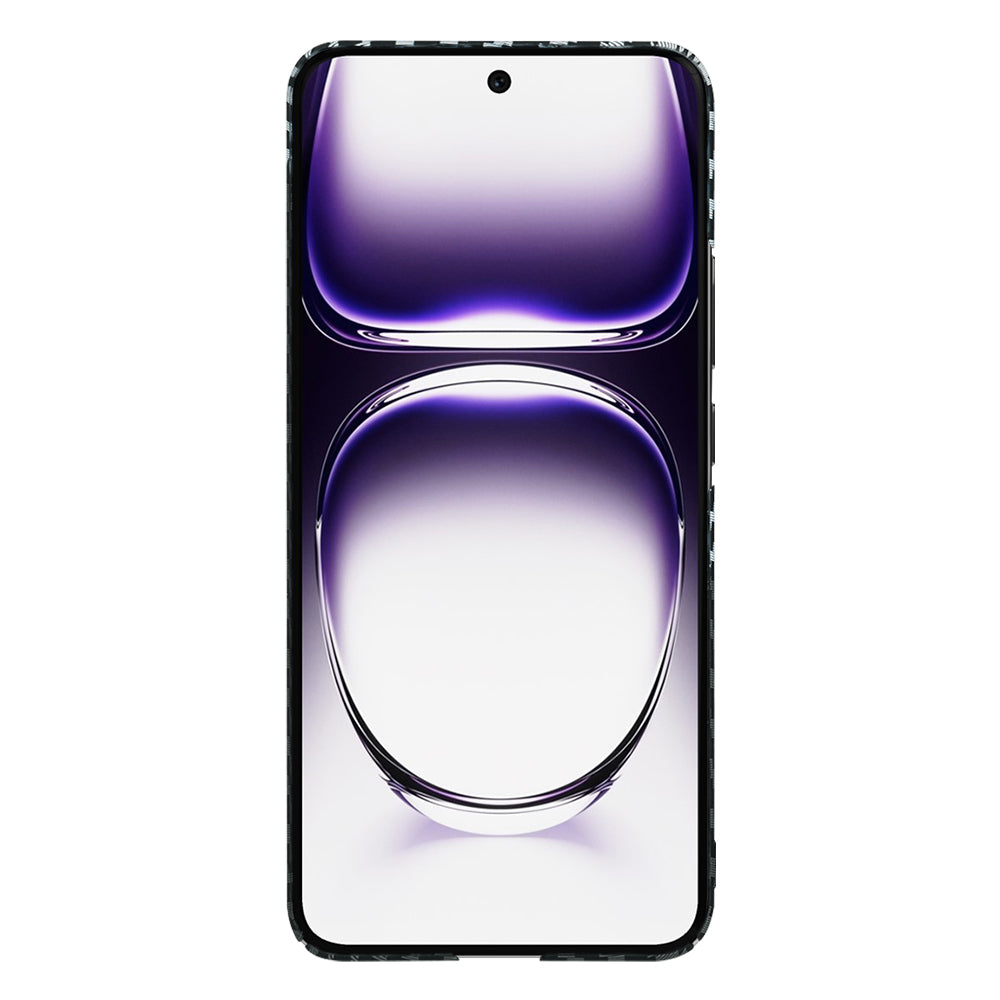 Case for Oppo Reno12, Techsuit, Carbonite FiberShell, Black Gray