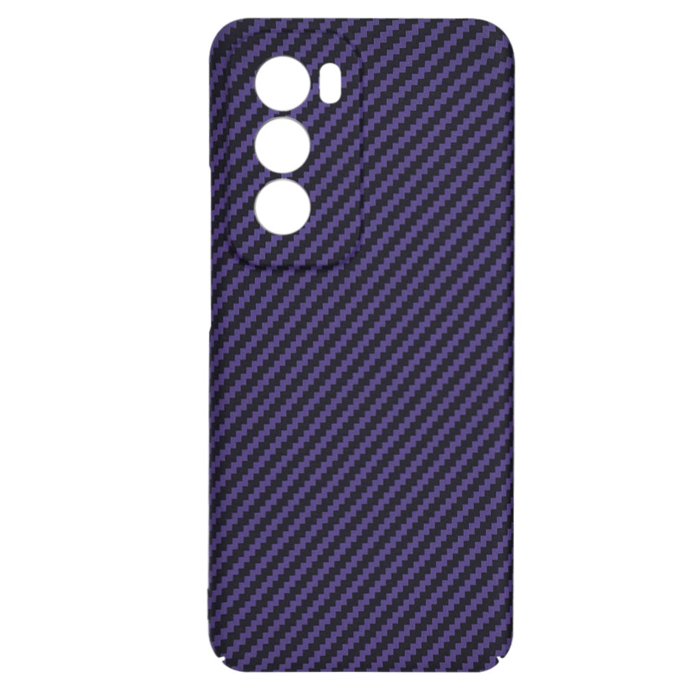 Funda para Oppo Reno12, Techsuit, Carbonite FiberShell, Morado