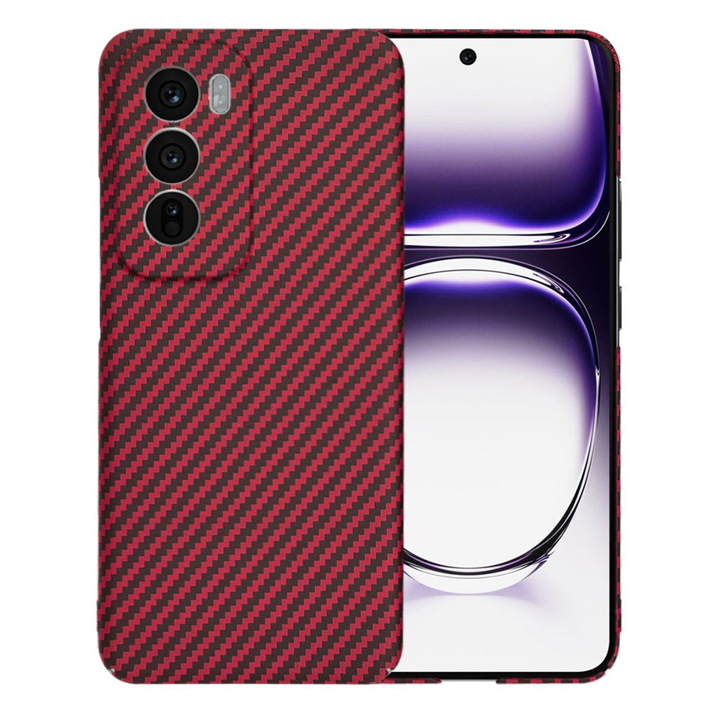 Funda para Oppo Reno12, Techsuit, Carbonite FiberShell, Roja