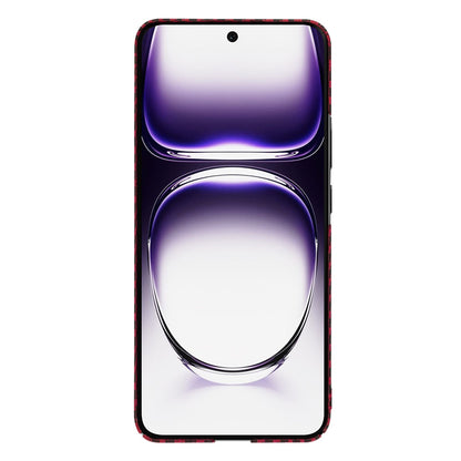 Funda para Oppo Reno12, Techsuit, Carbonite FiberShell, Roja