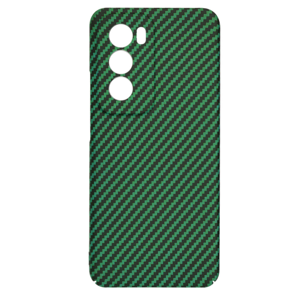 Funda para Oppo Reno12, Techsuit, Carbonite FiberShell, Verde