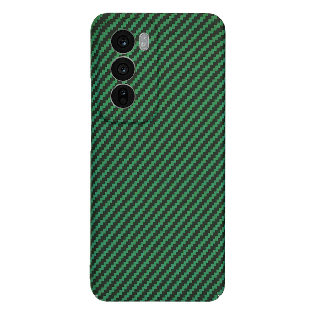 Funda para Oppo Reno12, Techsuit, Carbonite FiberShell, Verde