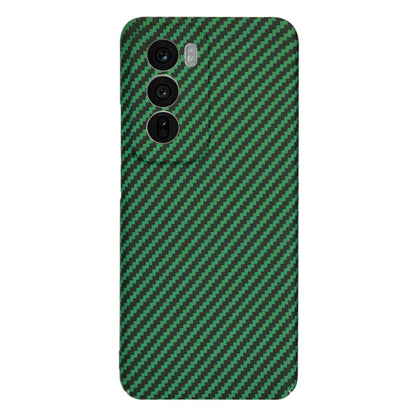 Funda para Oppo Reno12, Techsuit, Carbonite FiberShell, Verde