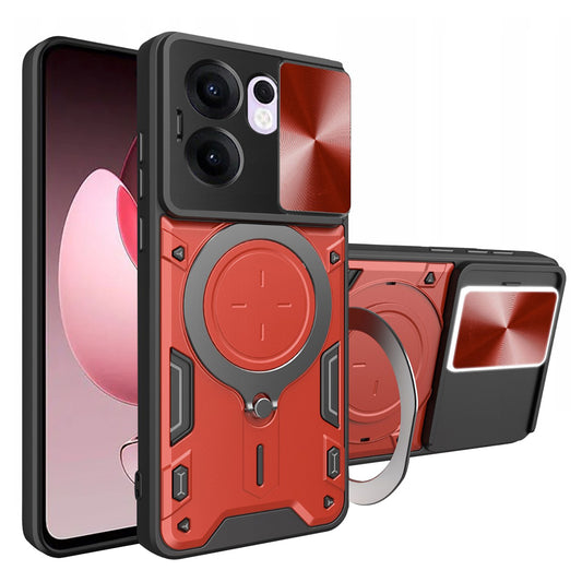 Funda para Oppo Reno13 FS 5G / Reno13 F 4G / Reno13 F, Techsuit, CamGuard Pro, Roja