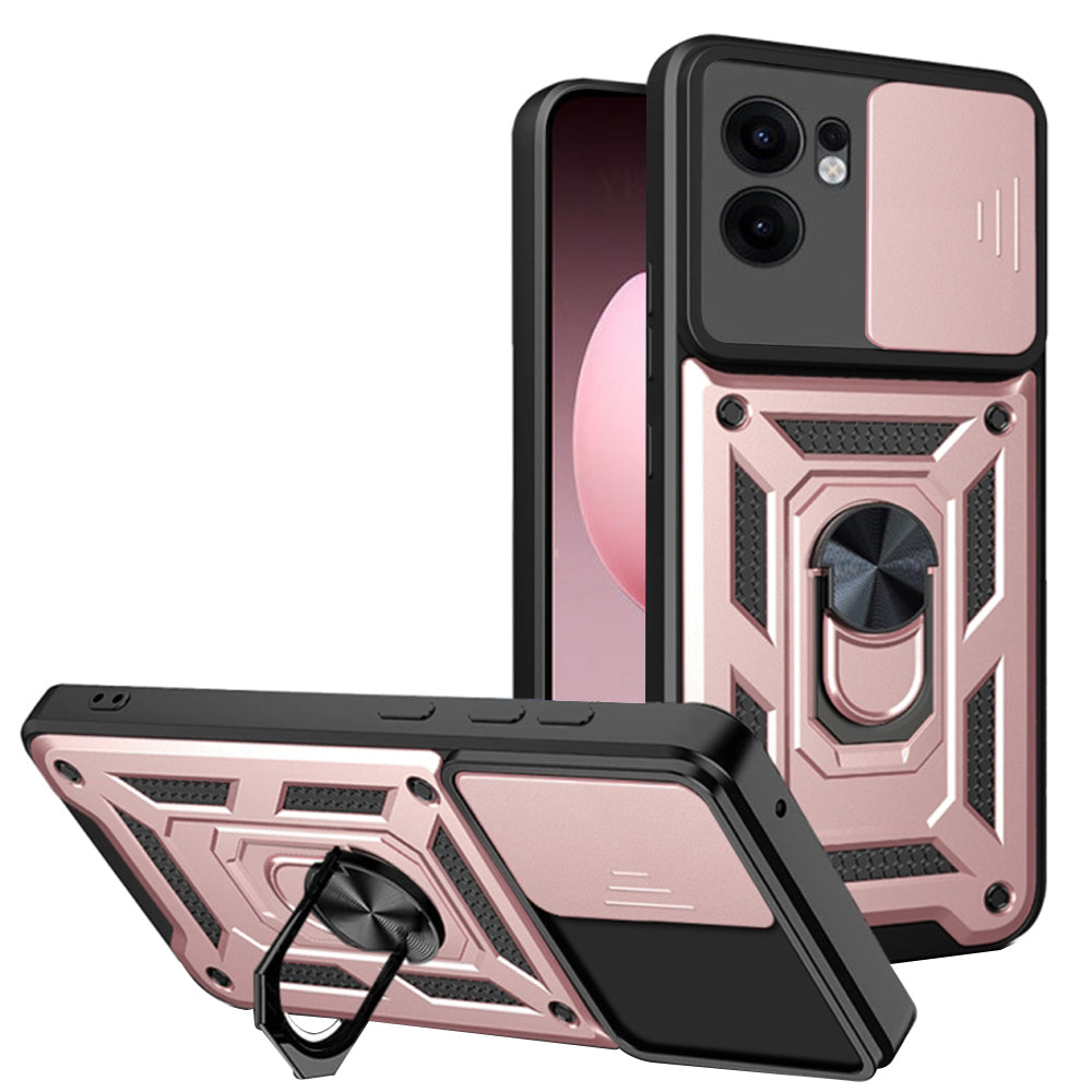 Funda para Oppo Reno13 FS 5G / Reno13 F 4G / Reno13 F, Techsuit, CamShield, Rosa