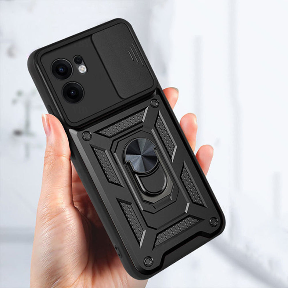 Funda para Oppo Reno13 FS 5G / Reno13 F 4G / Reno13 F, Techsuit, CamShield, Verde