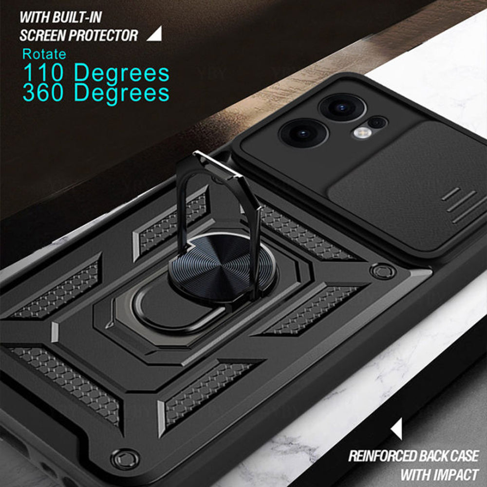 Funda para Oppo Reno13 FS 5G / Reno13 F 4G / Reno13 F, Techsuit, CamShield, Verde