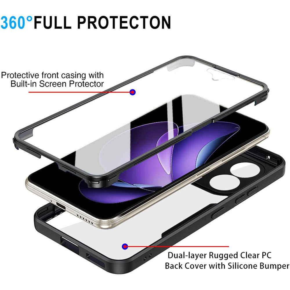 Funda para Oppo Reno13 FS 5G / Reno13 F 4G / Reno13 F, Techsuit, ColorVerse 360, Morado