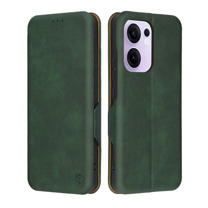 Funda para Oppo Reno13 FS 5G / Reno13 F 4G / Reno13 F, Techsuit, Safe Wallet Plus, Verde
