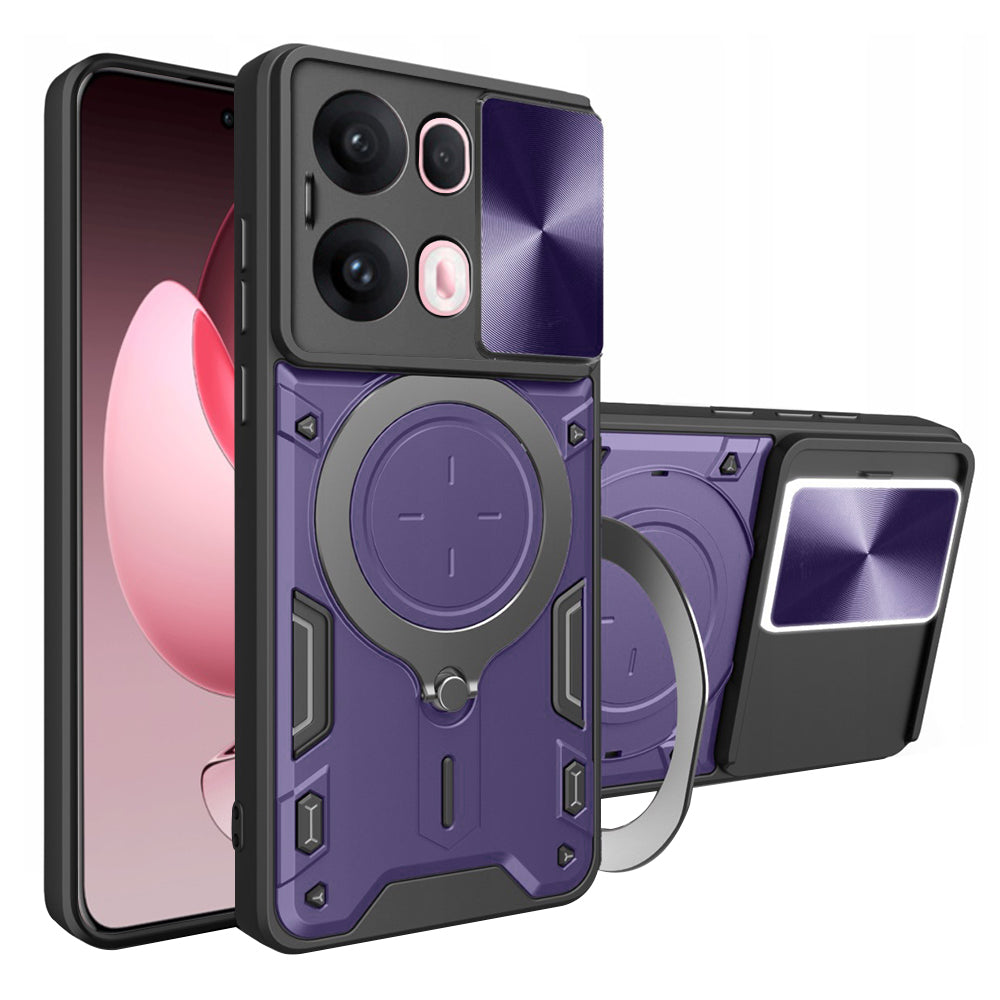 Funda para Oppo Reno13 Pro, Techsuit, CamGuard Pro, Morado