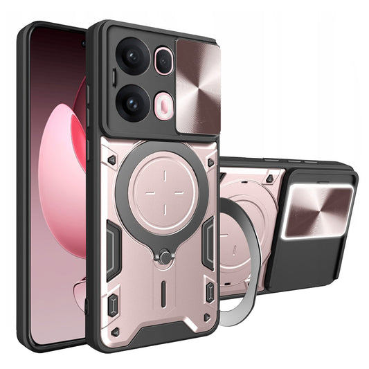 Funda para Oppo Reno13 Pro, Techsuit, CamGuard Pro, Rosa Dorado