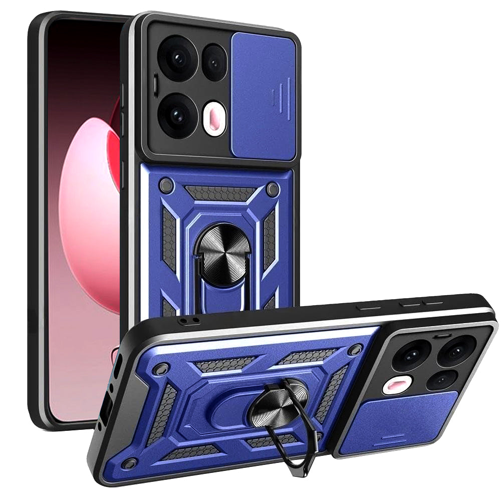 Funda para Oppo Reno13 Pro, Techsuit, CamShield, Azul