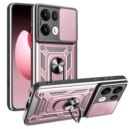 Funda para Oppo Reno13 Pro, Techsuit, CamShield, Rosa