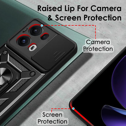 Funda para Oppo Reno13 Pro, Techsuit, CamShield, Rosa