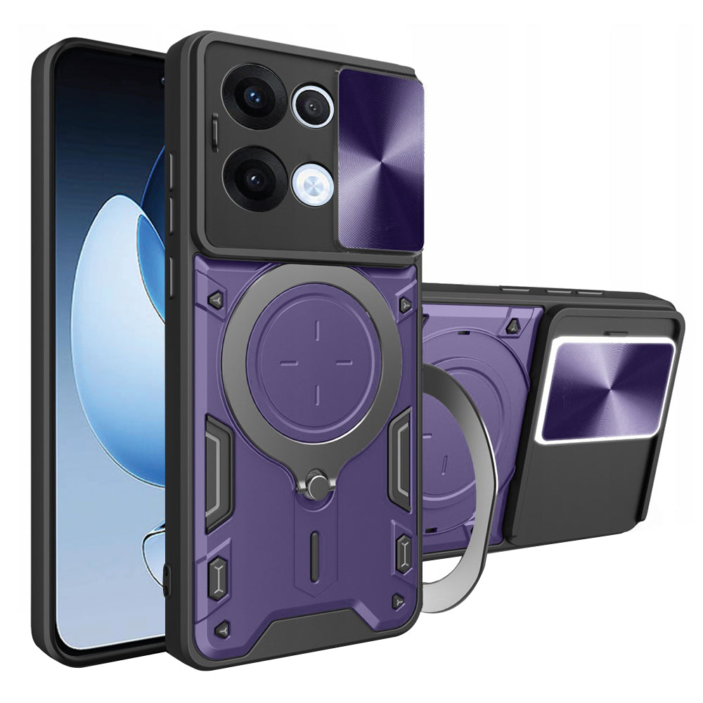 Funda para Oppo Reno13, Techsuit, CamGuard Pro, Morado