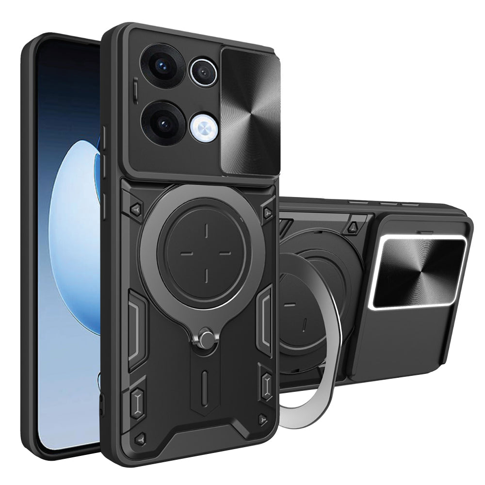 Funda para Oppo Reno13, Techsuit, CamGuard Pro, Negra