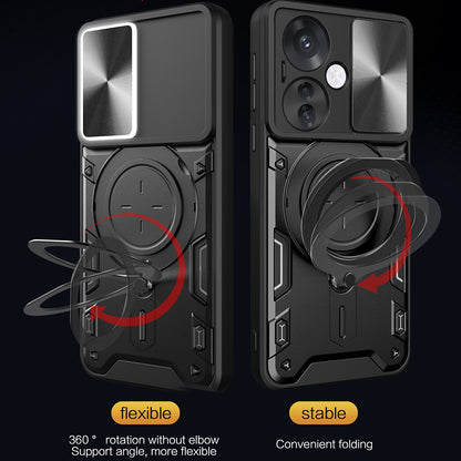 Funda para Oppo Reno13, Techsuit, CamGuard Pro, Roja