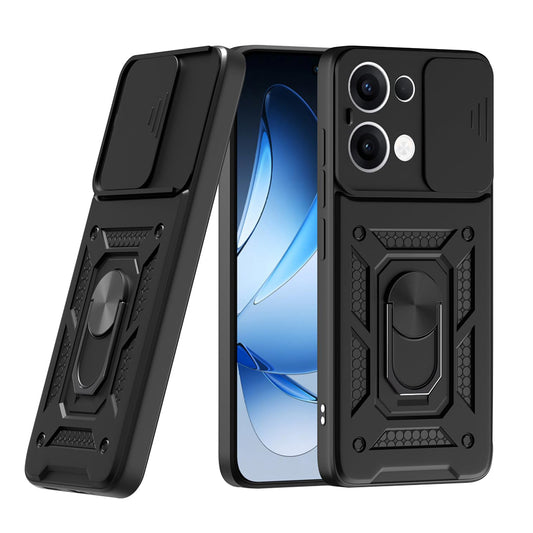 Funda para Oppo Reno13, Techsuit, CamShield, Negra