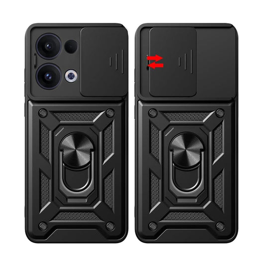 Funda para Oppo Reno13, Techsuit, CamShield, Negra