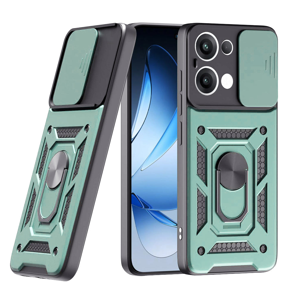 Funda para Oppo Reno13, Techsuit, CamShield, Verde