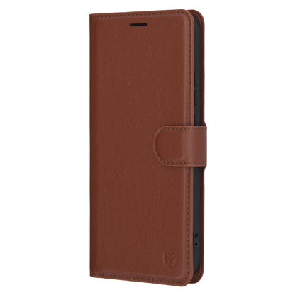 Funda para Oppo Reno13, Techsuit, Leather Folio, Marrón