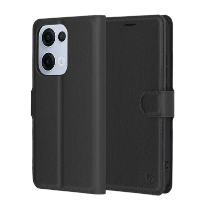 Funda para Oppo Reno13, Techsuit, Leather Folio, Negra