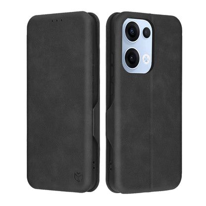 Funda para Oppo Reno13, Techsuit, Safe Wallet Plus, Negra
