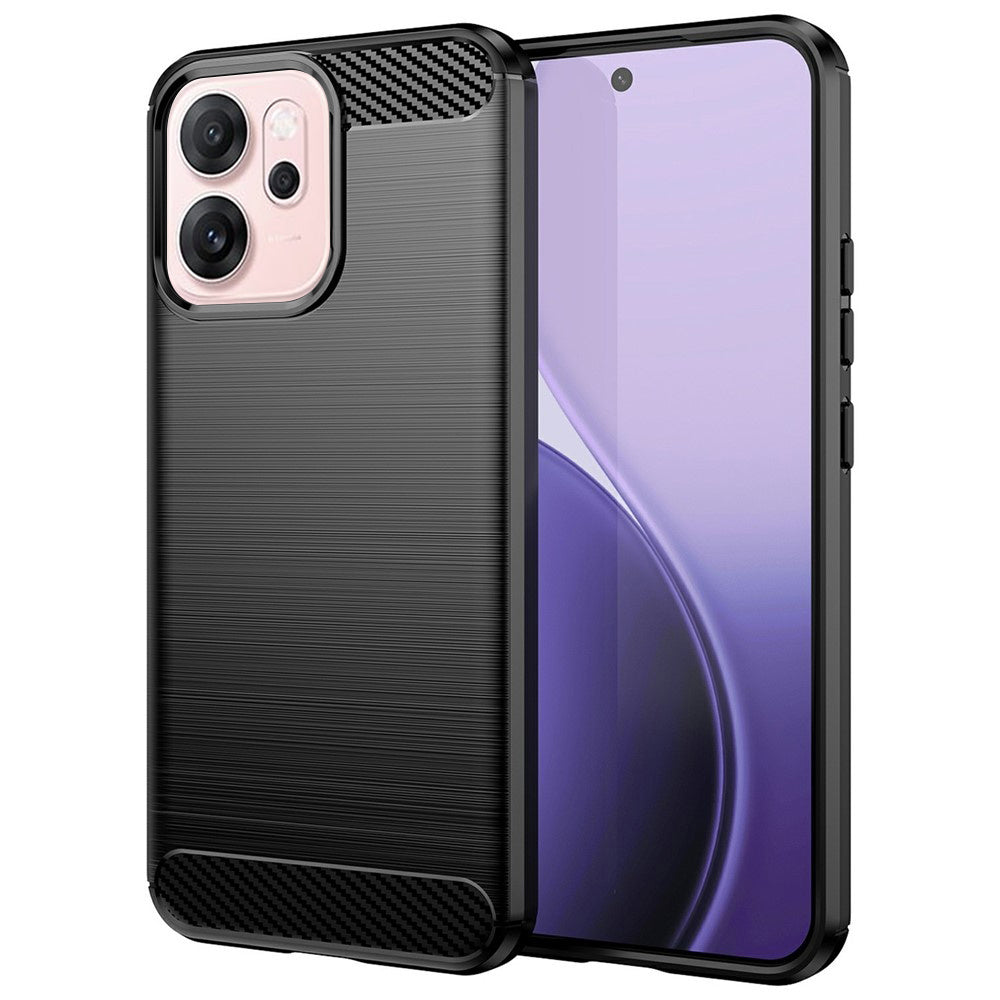 Case for Oppo Reno14 F, Techsuit, Carbon, Black