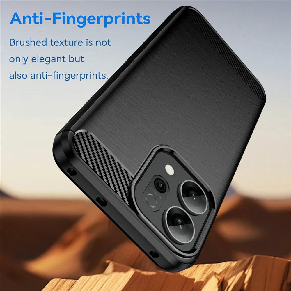 Case for Oppo Reno14 F, Techsuit, Carbon, Black