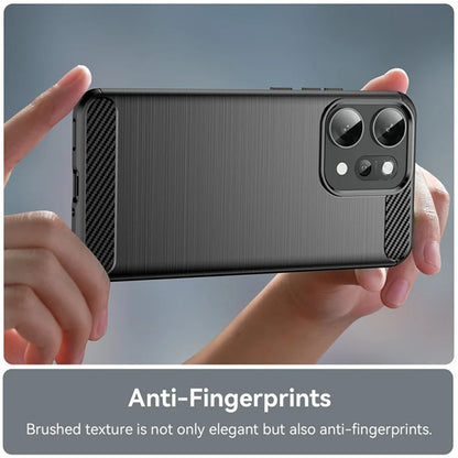 Funda para Oppo Reno14 Pro, Techsuit, Carbono, Negra