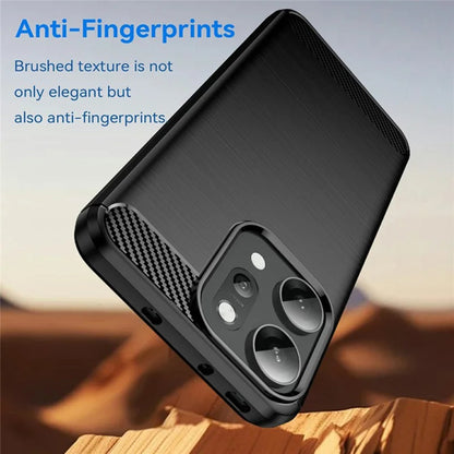 Funda para Oppo Reno14 Pro, Techsuit, Carbono, Negra