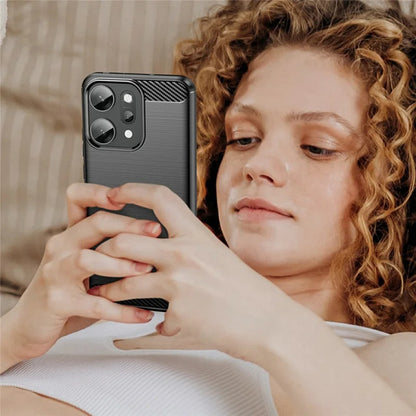 Funda para Oppo Reno14 Pro, Techsuit, Carbono, Negra