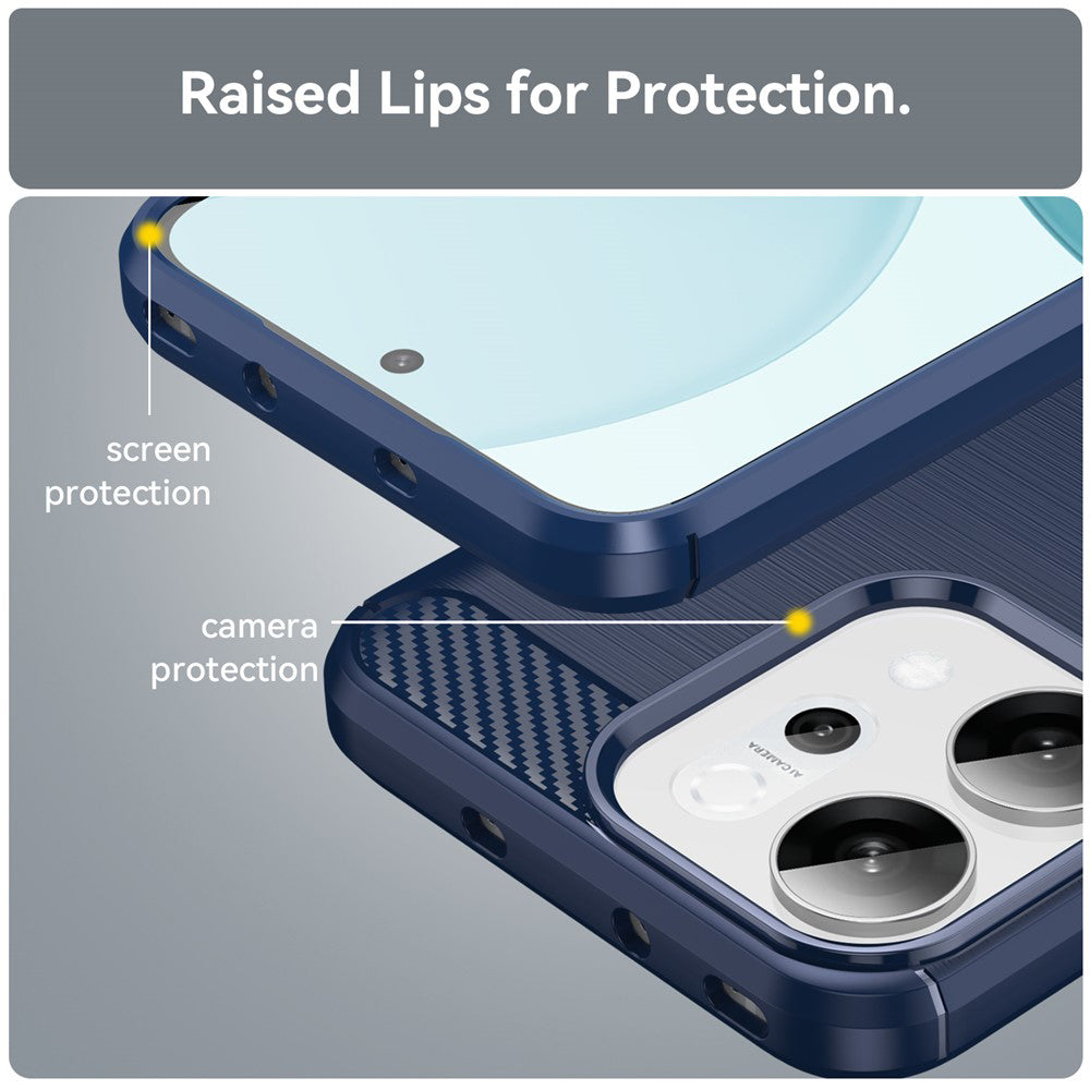 Funda para Oppo Reno14, Techsuit, Carbono, Azul