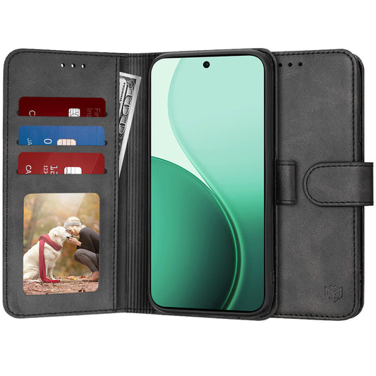 Funda para Oppo Reno14, Techsuit, Diary Book, Negra