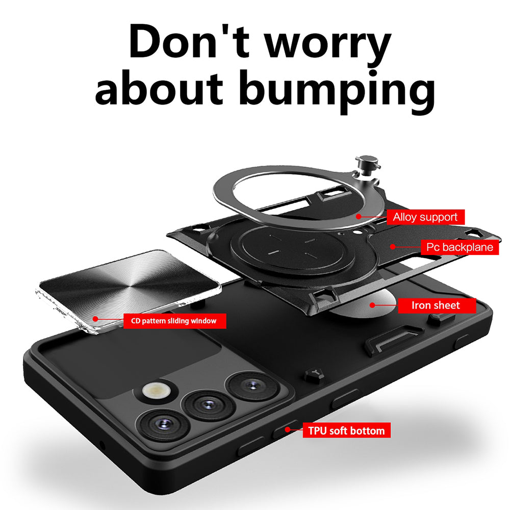 Funda para Oppo Reno15 FS / Reno15 F, Techsuit, CamGuard Pro, Negra