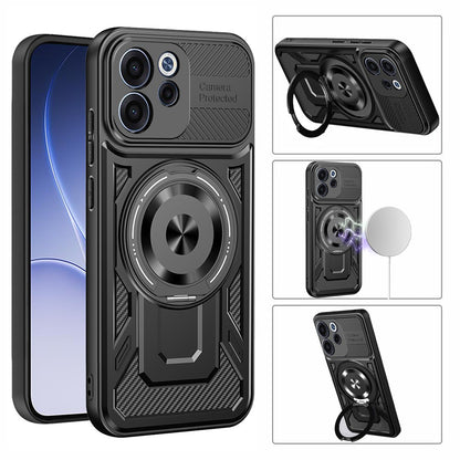 Funda para Oppo Reno15 FS / Reno15 F, Techsuit, RuggedCam, Gris