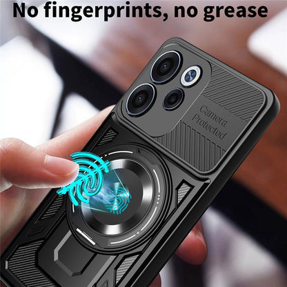 Funda para Oppo Reno15 FS / Reno15 F, Techsuit, RuggedCam, Morado