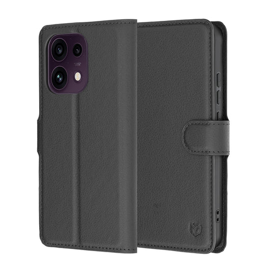 Funda para Oppo Reno16 F / Reno16 FS, Techsuit, Folio de cuero, Negra