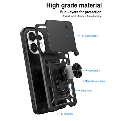 Case for Oppo Reno16 / Reno16 Pro, Techsuit, CamShield, Gold