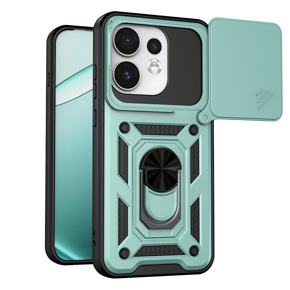 Funda para Oppo Reno16 / Reno16 Pro, Techsuit, CamShield, Verde